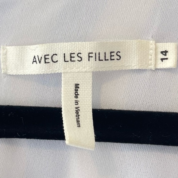 AVEC LES FILLES / ANTHROPOLOGIE ~ Sky Blue & White Stripe Shift Dress ~ Sz 14 - Picture 7 of 9